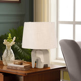 18" Ecomix Elephant Lamp, Beige from Sagebrook Home - Luna Furniture