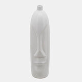 18"h Face Vase, White from Sagebrook Home - Luna Furniture