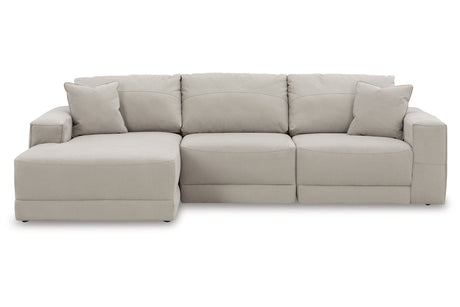 Next-Gen Gaucho Gray 3-Piece LAF Chaise Sectional from Ashley - Luna Furniture