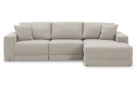 Next-Gen Gaucho Gray 3-Piece RAF Chaise Sectional from Ashley - Luna Furniture