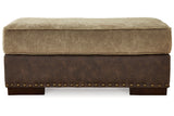 Alesbury Chocolate Sofa, Loveseat, Oversized Chair and Ottoman -  Ashley - Luna Furniture