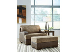 Alesbury Chocolate Sofa, Oversized Chair, Swivel Chair and Ottoman -  Ashley - Luna Furniture