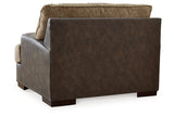 Alesbury Chocolate Sofa, Loveseat, Oversized Chair and Ottoman -  Ashley - Luna Furniture