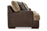 Alesbury Chocolate Sofa, Loveseat, Oversized Chair and Ottoman -  Ashley - Luna Furniture