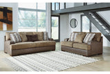 Alesbury Chocolate Sofa and Loveseat -  Ashley - Luna Furniture