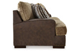 Alesbury Chocolate Sofa and Loveseat -  Ashley - Luna Furniture