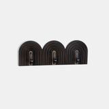 19" 3-arch Wall Hooks, Black from Sagebrook Home - Luna Furniture