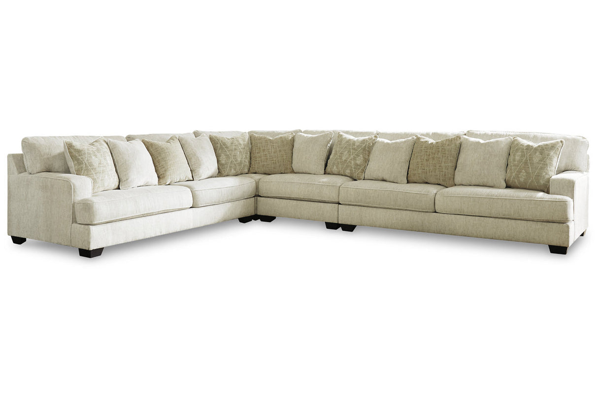 Rawcliffe Parchment 4-Piece Sectional -  Ashley - Luna Furniture