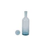 20" Glass Bottle With Stopper, Light Blue from Sagebrook Home - Luna Furniture