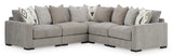 Aslan Court Pebble 5-Piece Sectional from Ashley - Luna Furniture