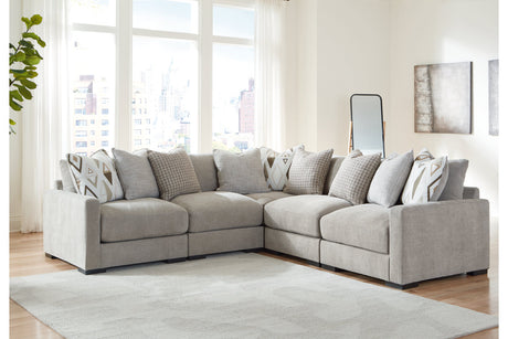 Aslan Court Pebble 5-Piece Sectional -  Ashley - Luna Furniture