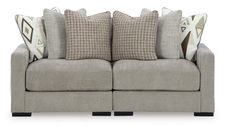 Aslan Court Pebble Modular Sofa and Loveseat from Ashley - Luna Furniture