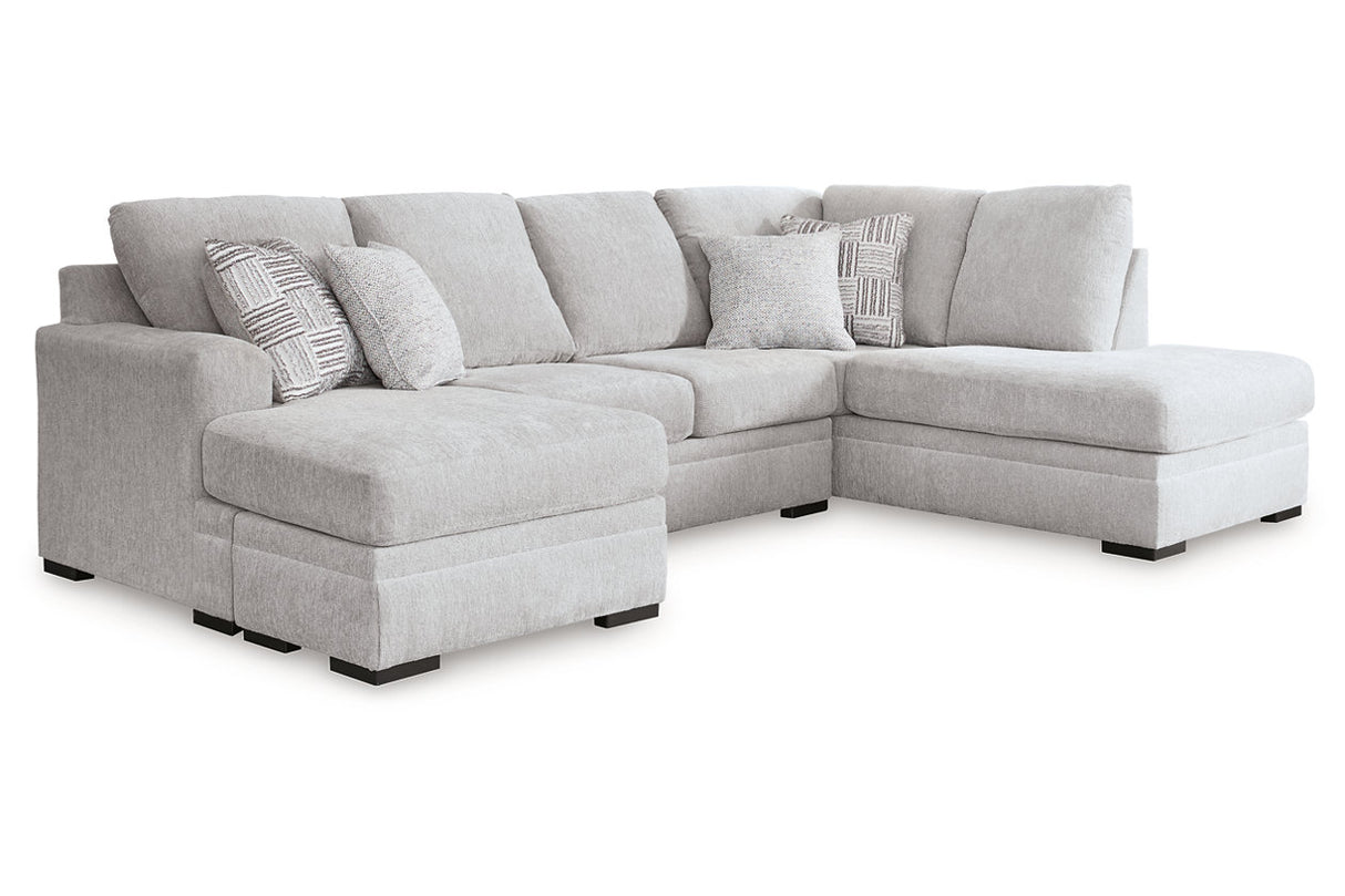 Gabyleigh Nickel 2-Piece Sectional with Chaise -  Ashley - Luna Furniture