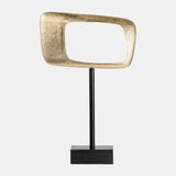 21.75" Aluminum Rhombus On Stand, Gold, Kd - 13767-02