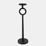 21"h Metal Candle Holder, Black from Sagebrook Home - Luna Furniture