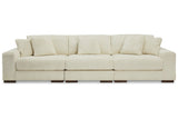 Lindyn Ivory 3-Piece Sectional Sofa -  Ashley - Luna Furniture