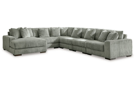 Lindyn Fog 6-Piece Sectional with Chaise from Ashley - Luna Furniture