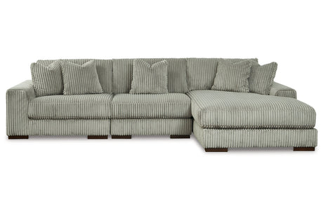 Lindyn Fog 3-Piece Sectional and Chair -  Ashley - Luna Furniture