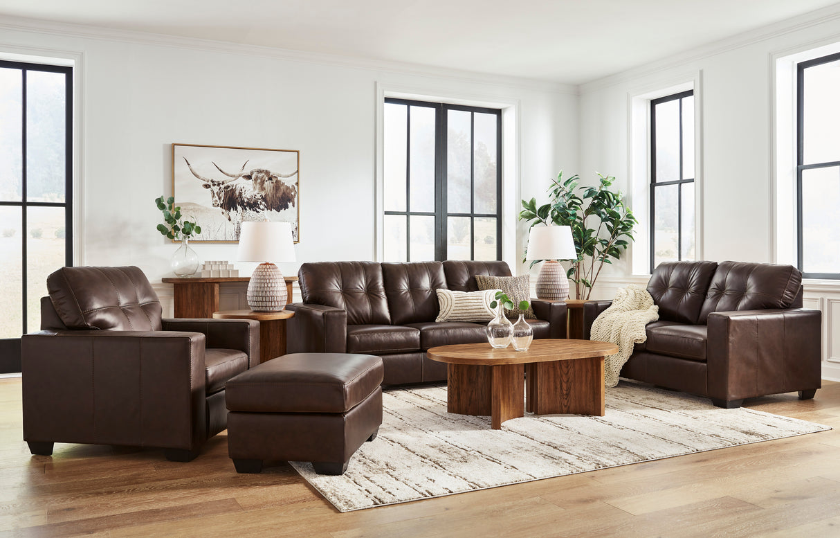 Santorine Dark Brown Living Room Set from Ashley - Luna Furniture