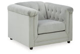 Josanna Gray Sofa, Loveseat, and Chair -  Ashley - Luna Furniture