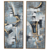 21x51 S/2, Abstract Oil Painting, Multi from Sagebrook Home - Luna Furniture