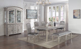 Klina Silver Champagne Dining Bench -  Crown Mark - Luna Furniture