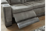 Next-Gen DuraPella Slate Power Reclining Sofa and Loveseat -  Ashley - Luna Furniture