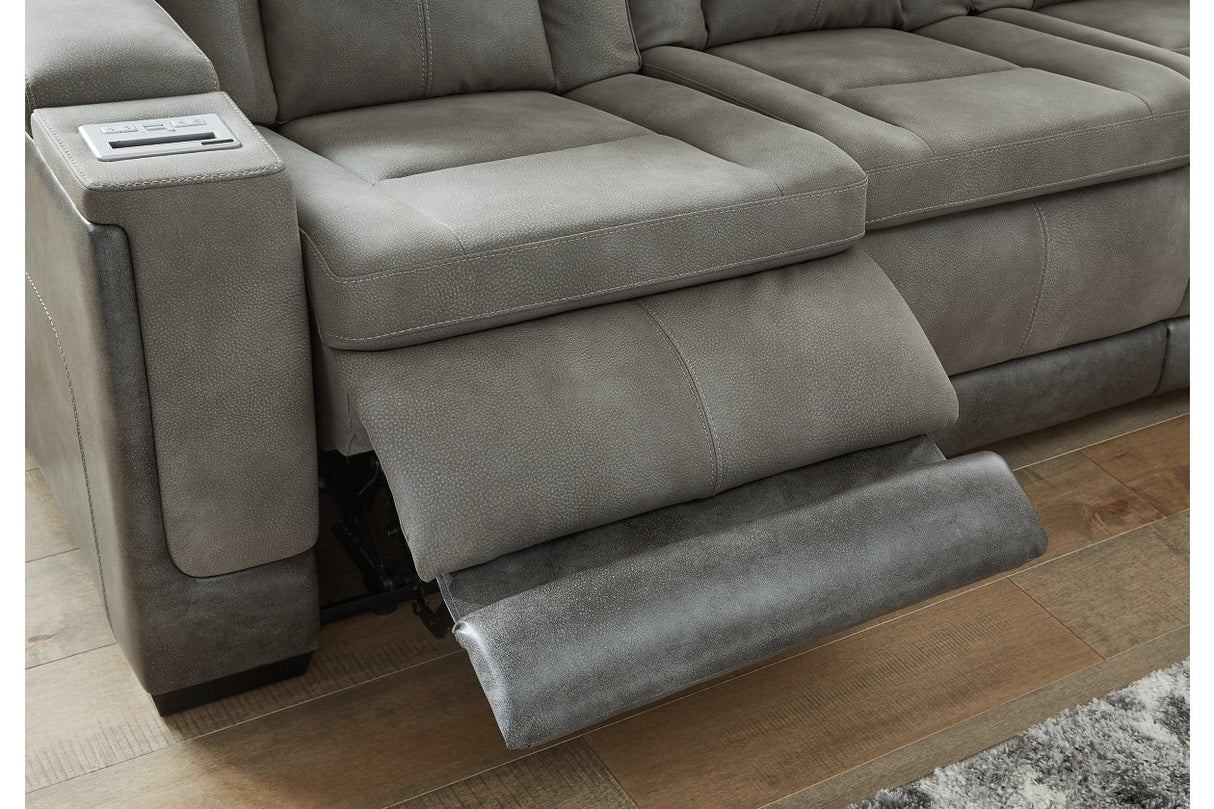 Next-Gen DuraPella Slate Power Reclining Sofa, Loveseat and Recliner -  Ashley - Luna Furniture