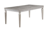 Klina Silver Champagne Extendable Dining Table -  Crown Mark - Luna Furniture