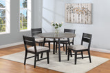 Mathis Black/Gray Dining Chair, Set of 2 -  Crown Mark - Luna Furniture