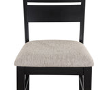 Mathis Black/Gray Dining Chair, Set of 2 -  Crown Mark - Luna Furniture