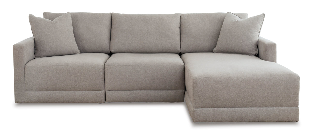 Katany Shadow 3-Piece RAF Chaise Sectional -  Ashley - Luna Furniture