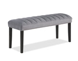Pascal Gray Dining Bench -  Crown Mark - Luna Furniture