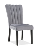 Pascal Gray Dining Chair, Set of 2 -  Crown Mark - Luna Furniture