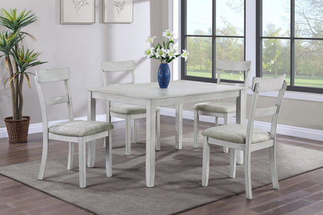 Henderson Driftwood 5-Piece Dining Set -  Crown Mark - Luna Furniture