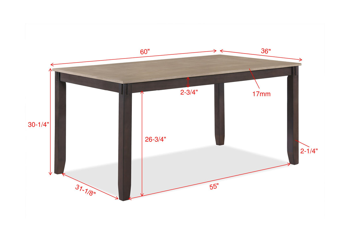 Branson Brown Dining Set -  Crown Mark - Luna Furniture