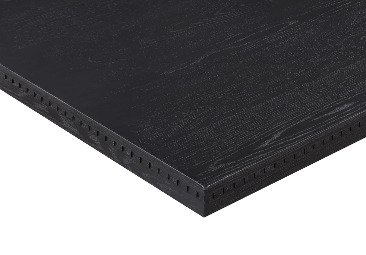 Regent Charcoal Black Dining Table -  Crown Mark - Luna Furniture