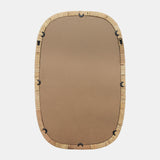 22x34 Rectangular Mirror, Brown - 17108