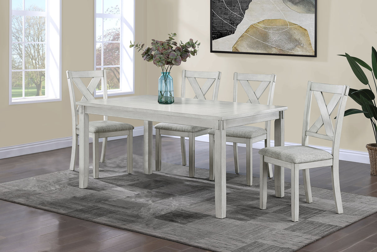 Clara Driftwood 5-Piece Dining Set from Crown Mark - Luna Furniture