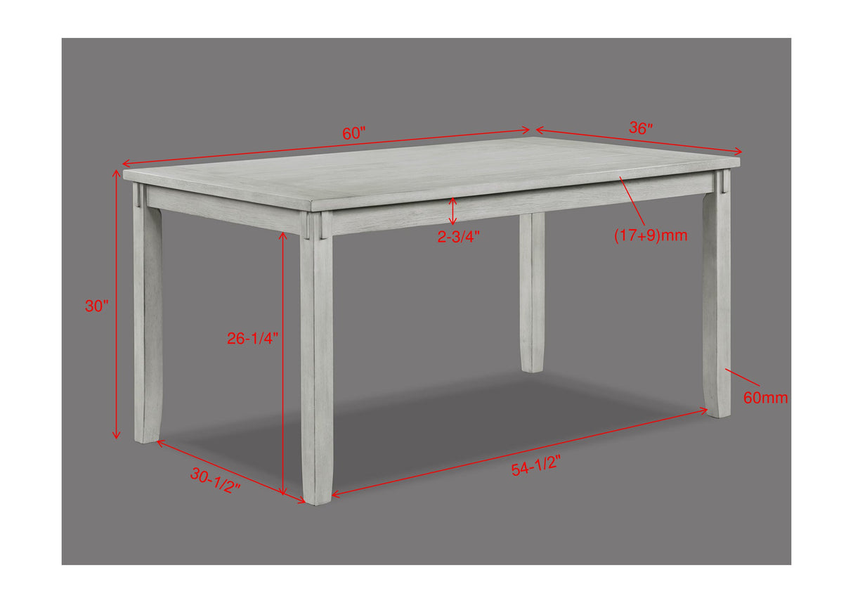 Clara Driftwood Dining Set -  Crown Mark - Luna Furniture