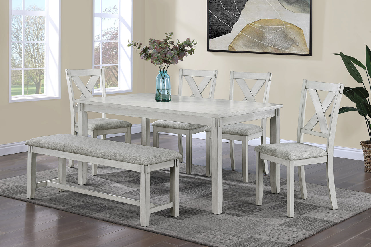 Clara Driftwood Dining Set from Crown Mark - Luna Furniture