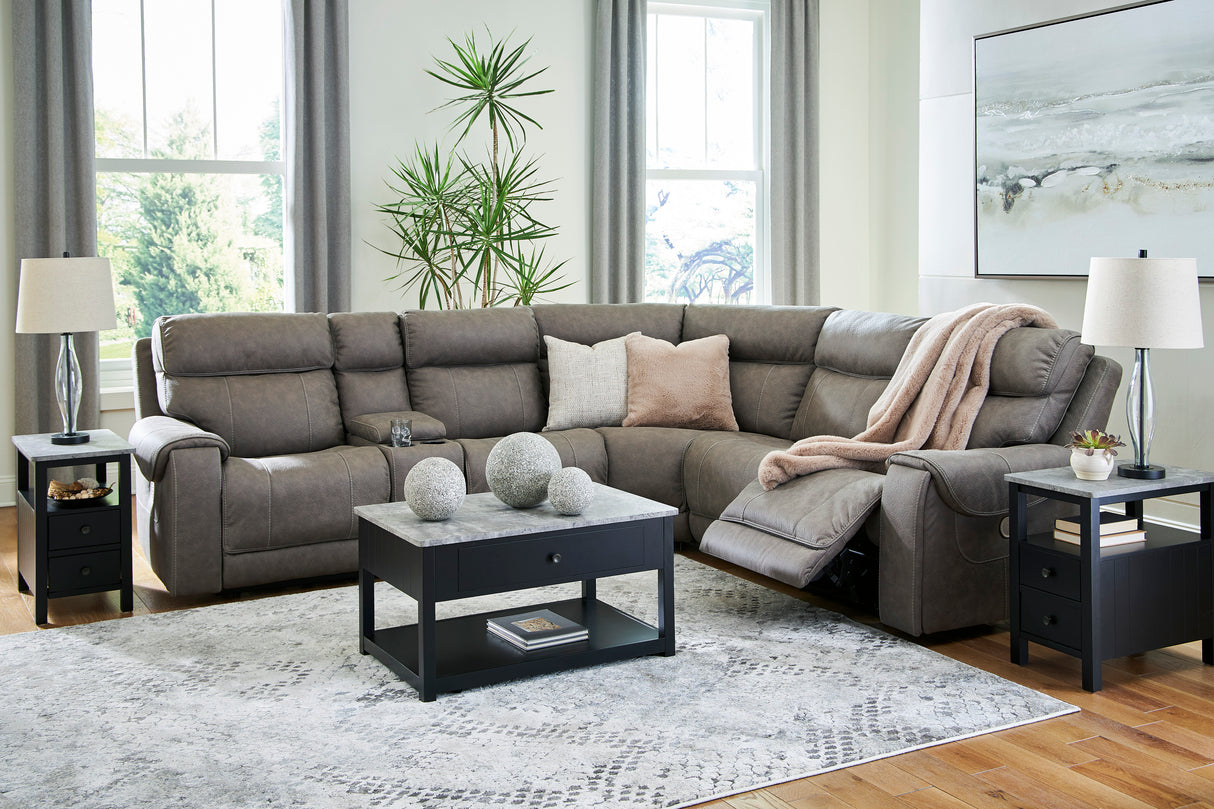 Starbot Fossil 6-Piece Power Reclining Sectional -  Ashley - Luna Furniture