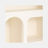 24" Arch Rough Finish Wall Shelf, White from Sagebrook Home - Luna Furniture