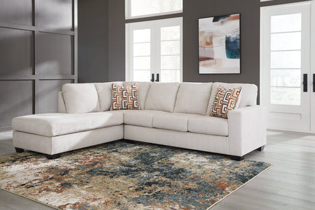 Aviemore Stone 2-Piece Sectional with Chaise -  Ashley - Luna Furniture