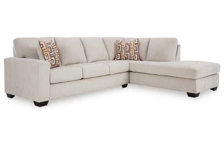 Aviemore Stone 2-Piece Sectional with Chaise -  Ashley - Luna Furniture