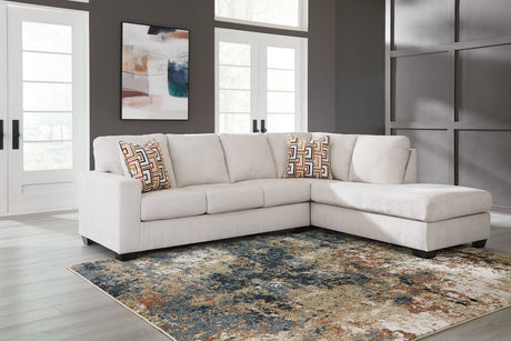 Aviemore Stone 2-Piece Sectional with Chaise -  Ashley - Luna Furniture