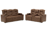 Owner's Box Thyme Power Reclining Sofa and Loveseat from Ashley - Luna Furniture