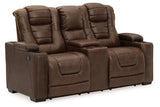 Owner's Box Thyme Power Reclining Sofa and Loveseat -  Ashley - Luna Furniture