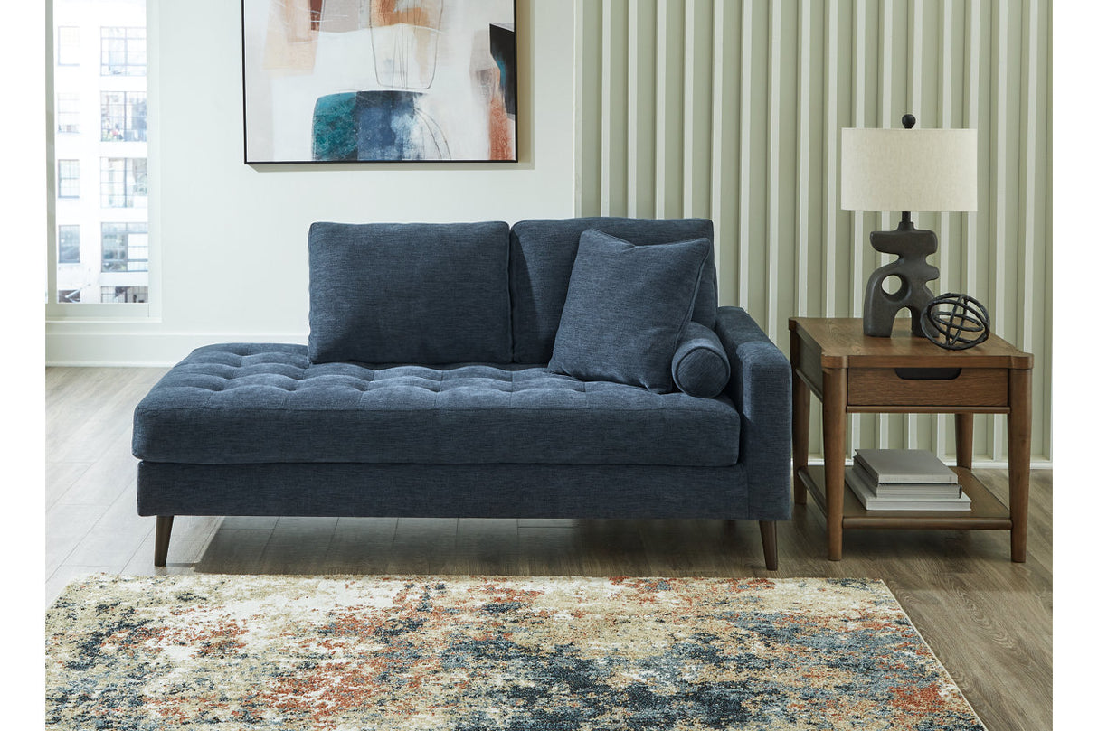 Bixler Navy Sofa and Chaise -  Ashley - Luna Furniture