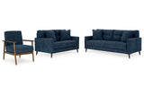 Bixler Navy Sofa, Loveseat and Chair -  Ashley - Luna Furniture